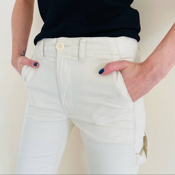 Vince ankle cropped cotton Chino pants trousers cargo - Picture 4 of 10